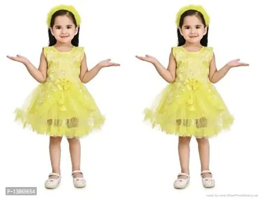 Beautiful Baby Frock For Girls Pack Of 2-thumb0