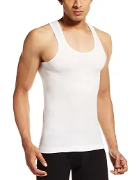 Men's Inner Wear Vest, Cotton Sando / Baniyan, 100% Cotton Housiry || Cotton Vest Top Undershirt (Pack of 3)-thumb1