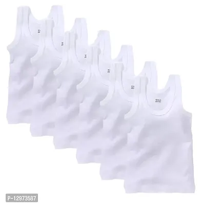 (Pack of 6) Newborn Baby Boys Girls Soft Innerwear Vest-thumb0