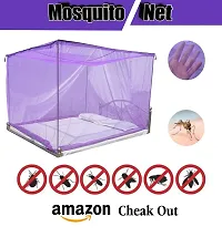 IGNOTO Polycotton Mosquito net for Bed || King and Queen Size Bed/Double Bed/machardani for Indoor/Outdoor-thumb1