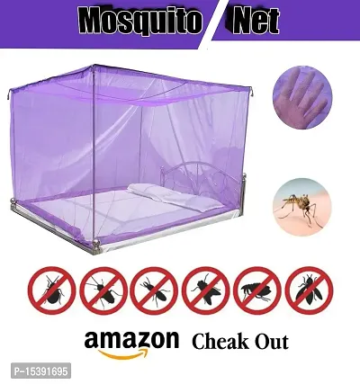 IGNOTO Polycotton Mosquito net for Bed || King and Queen Size Bed/Double Bed/machardani for Indoor/Outdoor-thumb2