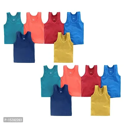 Zero Size Vest (Pack of 12) New Born Infant Baby Kids Inner Wear Baniyan Unisex Cotton Baby Sando Vest 100% Cotton Housiry (Multicolor)