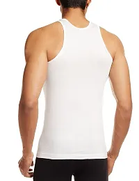 Men's Inner Wear Vest, Cotton Sando / Baniyan, 100% Cotton Housiry || Cotton Vest Top Undershirt (Pack of 3)-thumb2