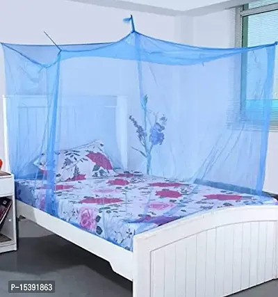 IGNOTO Polycotton Mosquito net for Single Bed (3x6 FT)|| King and Queen Size Bed/Double Bed/machardani for Indoor/Outdoor || Any Random Color Will be Dispatched