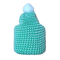 (0 Size) (Pack of 5) New Born Baby Hats Infant Toddler Girl Boy Beanie Cap Warm Baby Hat with pom pom-thumb1