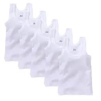 Zero Size Vest (Pack of 12) New Born Infant Baby Kids Inner Wear Baniyan Unisex Cotton Baby Sando Vest 100% Cotton Housiry || (WhiteMulticolor)-thumb2