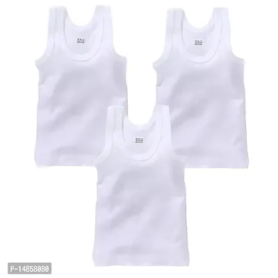 Men's Inner Wear Vest, Cotton Sando / Baniyan, 100% Cotton Housiry || Cotton Vest Top Undershirt (Pack of 3)-thumb0