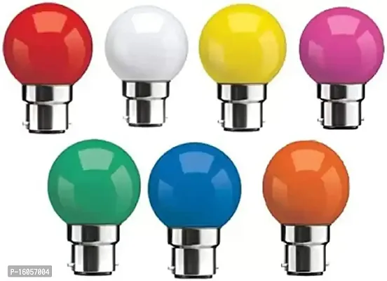 Kartik Led 0.5 W Standard B22 LED Bulb (Multicolor, Pack of 5) (Multicolor)-thumb0