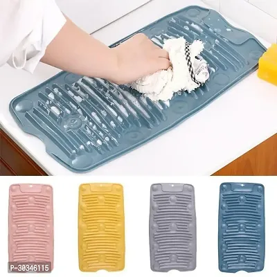 Anti-Slip Laundry Water Saving Washboard Cleaning Mat Scrub Pad-thumb0