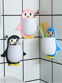 Penguin Wall Mounted Toothbrush Holder Storage Rack (2PCs)-thumb2