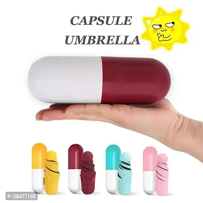 Capsule Mini Travel Foldable Umbrella-pack of 1-thumb3