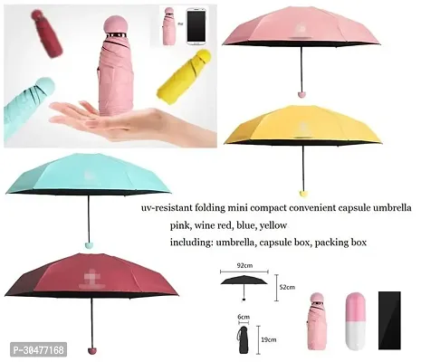 Capsule Mini Travel Foldable Umbrella-pack of 1-thumb4