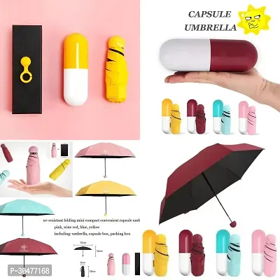 Capsule Mini Travel Foldable Umbrella-pack of 1-thumb5