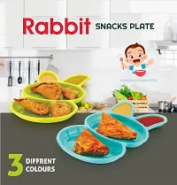 Rabbit shaped Snacks  Food plate (6 pcs)-thumb3