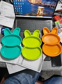 Rabbit shaped Snacks  Food plate (6 pcs)-thumb4