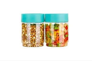 Plastic Airtight Container Jar Set for Kitchen - 1000ML(2 pcs)-thumb1