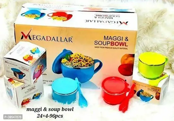 Maggi Noodles Soup Insulated Cup with Lid and Spoon Pack of 1-thumb3