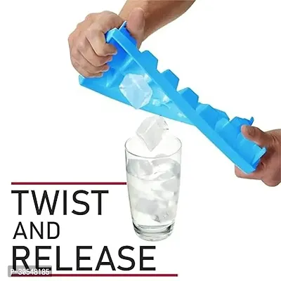 Unbreakable Plastic Ice cube Tray (2 pieces)-thumb0