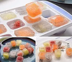 Unbreakable Plastic Ice cube Tray (2 pieces)-thumb3