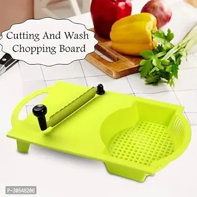 Cut N Wash Chopping Board with Stainless Steel Knife-thumb2