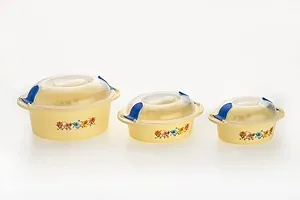 Hot N Fresh Plastic Casserole set (Set of 3)-thumb1