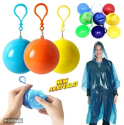 Portable Raincoat Ball Women Men Outdoor Rainwear (Set of 2)-thumb2