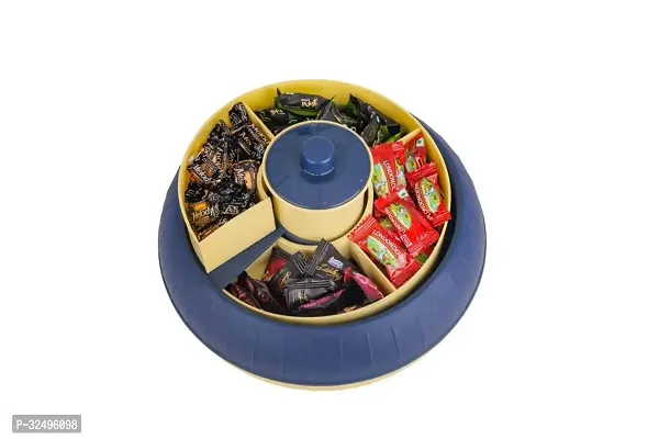 4 in 1 Stylish Multipurpose Dry Fruit Serving Candy Box with lid ((Assorted color-Pack of 1)-thumb4