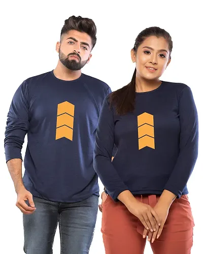 Trendy Cotton Full Sleeve Couple T-shirts