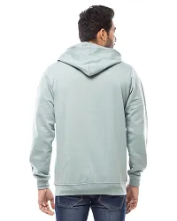 Lappen Fashion Men?s Hooded Sweatshirt with Chain I Full Sleeve Cotton Fleece Pullover Hoodies with Cap and Kangaroo Pocket I Tees for Light Warm I Winter wear for Men & Boy (Small, Turkish Green)-thumb1