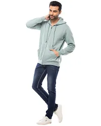 Lappen Fashion Men?s Hooded Sweatshirt with Chain I Full Sleeve Cotton Fleece Pullover Hoodies with Cap and Kangaroo Pocket I Tees for Light Warm I Winter wear for Men & Boy (Small, Turkish Green)-thumb4