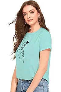 Youthz 22 Apparels Women Regular Printed T-Shirt, Half Sleeves T Shirt for Women  Girls-thumb3