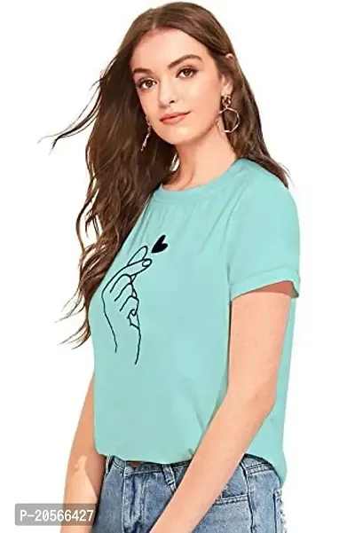 Youthz 22 Apparels Women Regular Printed T-Shirt, Half Sleeves T Shirt for Women  Girls-thumb4