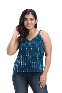 Youthz 22 Apparels Women's Sleeveless Sequins Top-thumb5