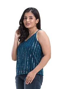 Youthz 22 Apparels Women's Sleeveless Sequins Top-thumb4