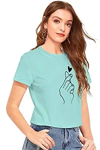 Youthz 22 Apparels Women Regular Printed T-Shirt, Half Sleeves T Shirt for Women  Girls-thumb1