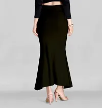 Lycra Black Drawstring and Elastic Saree Shapewear Pack of 1-thumb2
