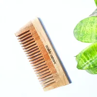 Enable Nature Neem Wood Wide Tooth Comb-thumb1