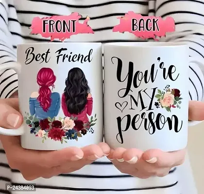 Best Friends Forever Printed Mug to Gift to Your Best Friends On Friendship Day Ceramic Coffee Mug (White)-thumb0