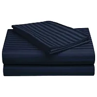 210 TC Cotton Satin Glace Stripes/Lining Bedsheet-thumb1