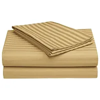 210 TC Cotton Satin Glace Stripes/Lining Bedsheet-thumb3