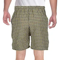 Men's Cotton Checkered Printed Boxers, Shorts, Multicolor Pack-of -3-thumb2