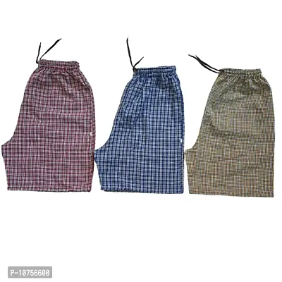 Men Multicolor Cotton Blend Boxer Shorts Pack of 3 (L, Multicolourd=3)