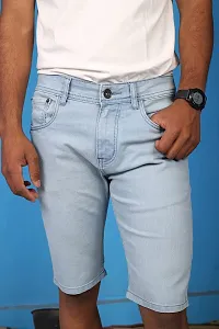 BLUE COLLARS Men's Denim Regular Shorts-thumb3