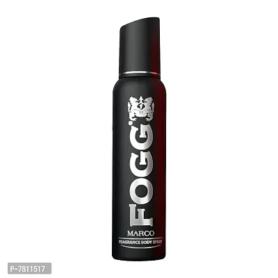 Fogg Marco Perfume Body Spray For Men (Black), Long Lasting, No Gas, 750 Sprays, Everyday Deodorant and Spray, 150ml