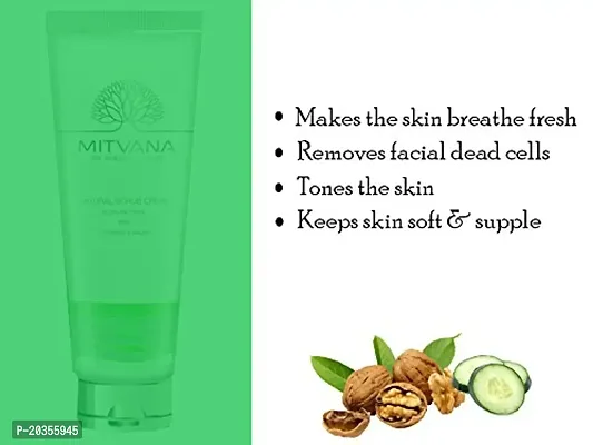 MITVANA Natural Scrub Cream with Cucumber  Walnut 100ml-thumb2