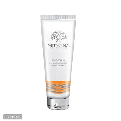 MITVANA Face Scrub With Natural Scrubbers with Apricot  Walnut 100ml