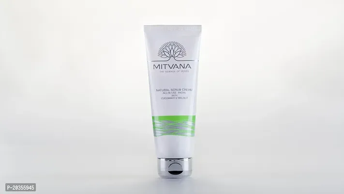 MITVANA Natural Scrub Cream with Cucumber  Walnut 100ml