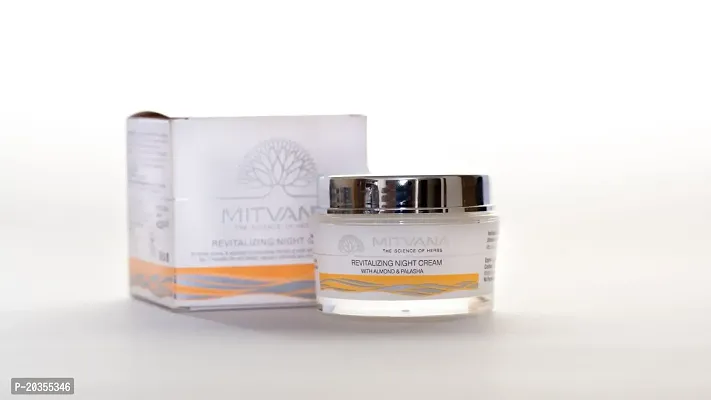 MITVANA Revitalizing Night Cream With Almond  Palasha 50g-thumb2