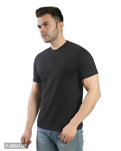 Stylish Cotton Solid T-Shirts For Men-thumb3