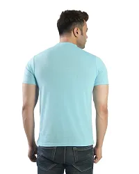 Trendy Multicoloured Cotton Solid Round Neck T Shirt for Men Pack of 2-thumb3